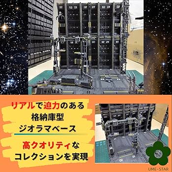 ★1018. プラモデル ジオラマベース 格納庫 背景 Amazon | 格納庫ジオラマベース模型 展示 基地 戦艦 ドック